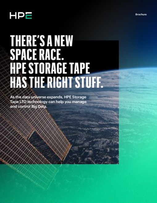 There's a new space race. And HPE Storage tape has the right stuff